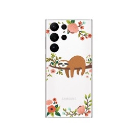 Blingys Samsung Galaxy S23 Ultra Case, Cute Sloth Design Fun Cartoon Animal Style Transparent Soft Tpu Protective Clear Case Compatible For Samsung Galaxy S23 Ultra 68 Inch (Sleeping Sloth)