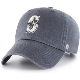 '47 MLB Vintage Navy Clean Up Adjustable Hat Cap, Adult One Size (Seattle Mariners Vintage Navy)