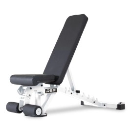 Rep Fitness Adjustable Bench - Ab-3000 Fid - Flatinclinedecline (White)