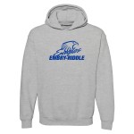 Ugp Campus Apparel Ah02 - Embry-Riddle Aeronautical University Eagles Daytona Primary Logo Hoodie - X-Large - Sport Grey