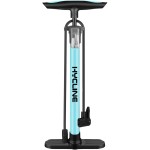 Hycline Bike Pump, Portable Floor Bicycle Tire Pump, 150 Psi High Pressure Air Pumps With Presta And Schrader Valve For Road Mountain Bike Tires, Balls, Balloons, Inflatables (Blue)