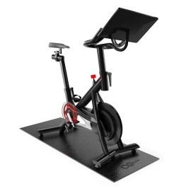 Cycleclub Small Bike Mat - Upgrade To 6Mm Thickness Exercise Bike Trainer Mat Stationary Indoor Spin Bike, Gym Equipmentcarpet Hardwood Floor,23.6