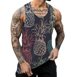 Vedolay Mens Tank Tops Swim Beach Sleeveless Shirt Quick Dry Gym Workout Stringer Muscle Tank Top Big And Tall Mens Tank Top Black Aperuesre-