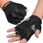 Atercel Workout Gloves For Women And Men, Excellent Palm Protection Gym Gloves With Anti-Slip Silicone, Breathable And Durable Weight Lifting Gloves For Powerlifting, Exercise, And Cycling. (Black, M)