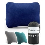 Camping Pillow, Memory Foam Travel Pillow For Sleeping, Backpacking, Pillows For Sleeping In Airplane (Medium, Blue)