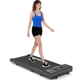 Walking Pad Under Desk Treadmill Daeyegim Walking Treadmill For Home Office With Remote Electric Treadmill, Portable Treadmill In Led Display - Carbon