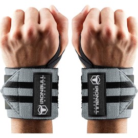 Wrist Wraps For Weightlifting (Uspa, Ipl, Usaw & Iwf Approved) - 18 Premium Quality Weight Lifting Wrist Support Straps For Bench Press, Overhead Press, Dips And Curls - Best Wristbands For Olympic Lifting Gym Workout, Cross-Training, Bodybuilding, Streng