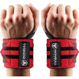 Wrist Wraps For Weightlifting (Uspa, Ipl, Usaw & Iwf Approved) - 18 Premium Quality Weight Lifting Wrist Support Straps For Bench Press, Overhead Press, Dips And Curls - Best Wristbands For Olympic Lifting Gym Workout, Cross-Training, Bodybuilding, Streng