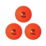 Optimum Fusion Hockey Balls - Perfect For Training & Practice - Available In Multiple High Visible Colors, Designed For Optimal Performance On Any Surface, Pack Of 3, Orange Fusion, Orange Fusion Pack Of 3, Pkg Of 3