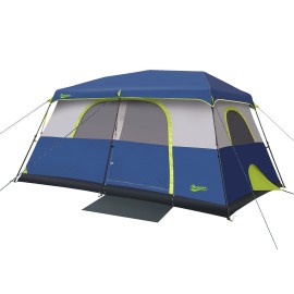 Beyondhome Instant Cabin Tent, 8 Person Camping Tent Setup In 60 Seconds With Rainfly Blue Premium