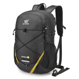 Skysper Small Hiking Backpack, 20L Lightweight Travel Backpacks Hiking Daypack For Women Men (Y-Black)
