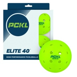 Pckl Elite 40 Pickleball Balls Tournament And Competition Ball 4 Pack Of Balls 50 Pack 100 Bulk Pack Usa Pickleball Approved (4 Pack, Neon Green)