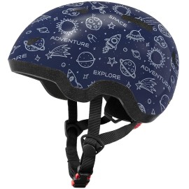 Toddler Bike Helmets For Age 1-4 Years Old Boys And Girls, Adjustable Kids Helmets From Infant/Baby To Children (Galaxy,Xs)