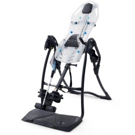 Teeter Fitspine Lx9 Inversion Table, Deluxe Easy-To-Reach Ankle Lock, Back Pain Relief Kit, Fda-Registered (Lx9- Translucent)