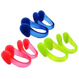 Linwnil 10Pcs Nose Clip For Swimming Nose Plugs For Kids And Adults Multi-Color (Model 2)
