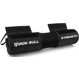 Advanced Squat Pad - Barbell Pad For Squats, Lunges & Hip Thrusts - Neck & Shoulder Protective Pad Support (Black Velcro)