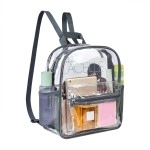 May Tree Clear Backpack Stadium Approved 12126, Heavy Duty Clear Mini Backpack For Concert Festival Sport