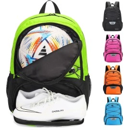 Hsmihair Youth Soccer Bag-Soccer Backpack & & Backpack For Football Volleyball Basketball,With Ball Compartment And Separate Cleat Training Package
