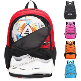 Hsmihair Youth Soccer Bag-Soccer Backpack & & Backpack For Football Volleyball Basketball,With Ball Compartment And Separate Cleat Training Package