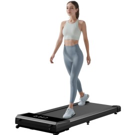 Umay Walking Pad With Incline, Led Light Under Desk Treadmill For Home Office, 2.5 Hp Quiet Portable Walking Treadmills With Remote Control, App, Led Display