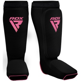 Rdx Shin Guards Kickboxing Muay Thai, Satra Approved, Mma Leg Instep Protection Pads, Sparring Training Martial Arts Boxing, Elasticated Padded Protector, Karate Bjj Taekwondo Gear, Men Women