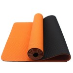 Starex Fitness Accessories Yoga Mat Non-Slip Yoga Mat Made Of Natural Rubber Fitness Exercise Mat Floor Exercise Strap Exercise Mat Convenient And Durable (Color : Ydyg4O) (Orange & Black)