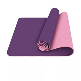 Starex Fitness Accessories Yoga Mat Non-Slip Yoga Mat Made Of Natural Rubber Fitness Exercise Mat Floor Exercise Strap Exercise Mat Convenient And Durable (Color : Ydyg4O) (Purple & Pink)