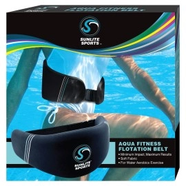 Sunlite Sports Aqua Fitness Deluxe Flotation Swimming Belt - Water Aerobics Equipment For Pool, Low-Impact Workout