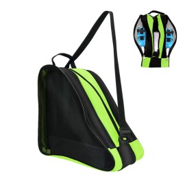 Lingsfire Roller Skate Bag, Breathable Ice-Skating Bag Shoulder And Top Handle Oxford Cloth Skating Bag For Women Men And Adults Roller Skate Accessories (Green)