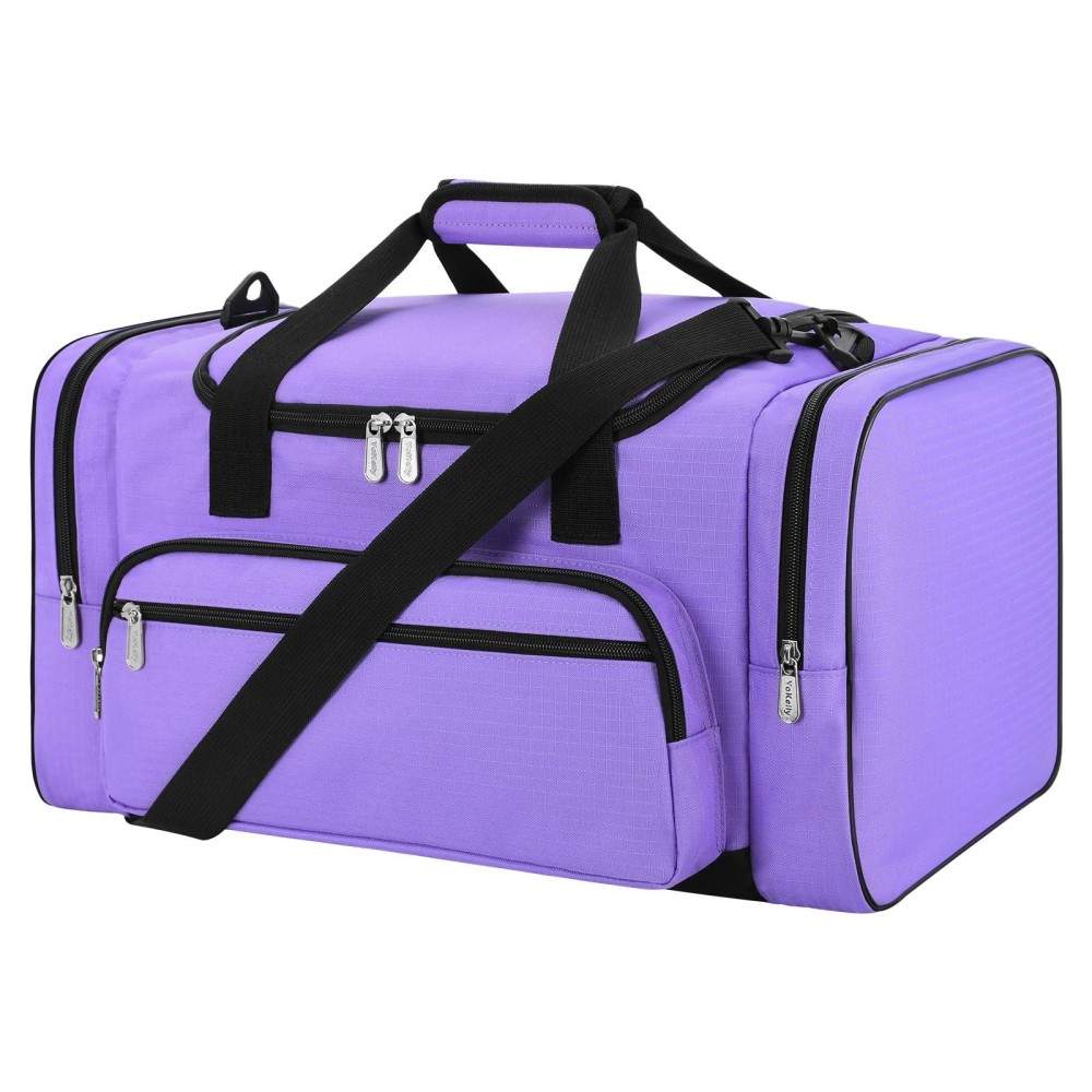 Travel Duffel Bag 45L Sports Tote Gym Holdalls Bag With Shoulder Strap For Gym, Sport, Travel Duffel Bag, Purple, Holdall Sport Duffle