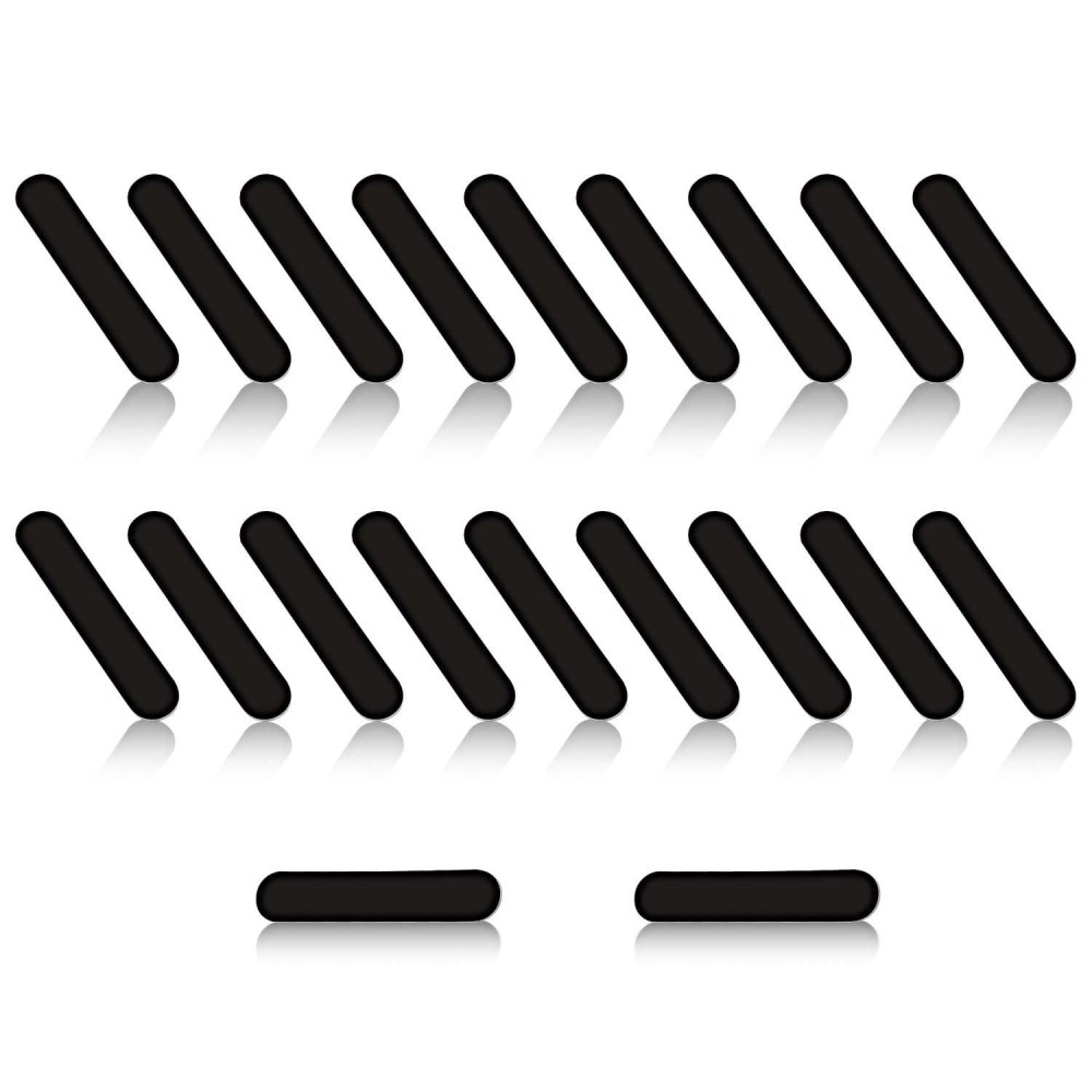 20Pcs Pickleball Weight Tapes, 3G Adhesive Weight Strips Pickleball Lead Tape Golf Weighted Tape Pickleball Paddle Tape For Protecting Paddle Edge Guard, Increase The Counterweight (Black)