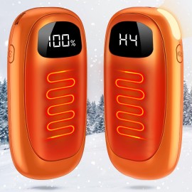Hand Warmers Rechargeable,Hand Warmers 2 Pack-14000Mah Electric Hand Warmer With Led Display,20 Hours Warmth 4 Levels Heat Up To 131?,Portable Reusable Pocket Heater For Raynauds,Hunting,Camping,Golf