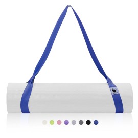 Slim Panda Yoga Mat Straps For Carrying,Adjustable Yoga Mat Carrier,Multiple Colour Yoga Mat Sling,Durable Cotton Yoga Strap For Yoga,Pilates,Exercise,Fitness,Dance(Yoga Mat Not Included) (Dark Blue)