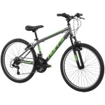 Huffy Stone Mountain 21-Speed Hardtail Mens Mountain Bike, 24-Inch, Charcoal Grey