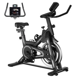 Exercise Bike-Indoor Cycling Bike Stationary For Home,Indoor Bike With Comfortable Seat Cushion And Digital Display Greyblack