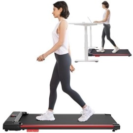 Urevo Walking Pad, Under Desk Treadmill, Portable Treadmills For Home/Office, Walking Pad Treadmill With Remote Control And Led Display