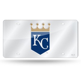 Kansas City Royals Plate Laser Cut Silver