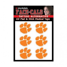 Clemson Tigers Tattoo Face Cals