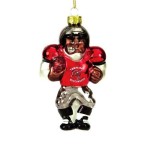 Tampa Bay Buccaneers Ornament Blown Glass Football Player Co