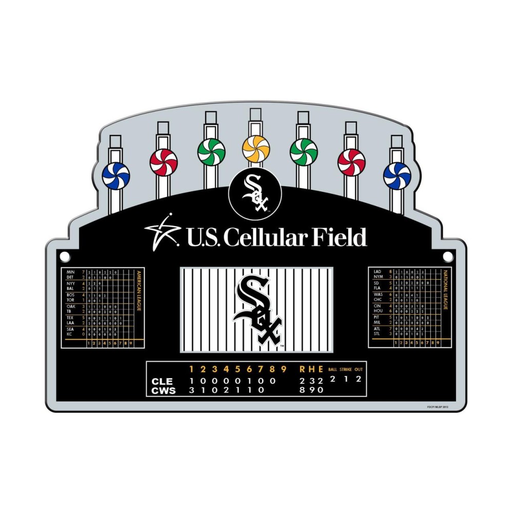 Chicago White Sox Sign 12X18 Plastic Us Cellular Field Co