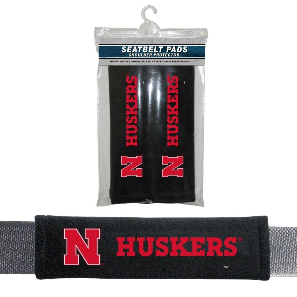 Nebraska Cornhuskers Seat Belt Pads Co