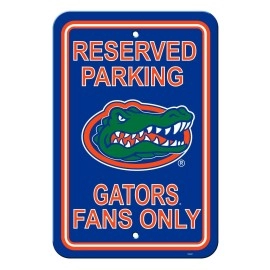 Florida Gators Sign 12X18 Plastic Reserved Parking Style Co