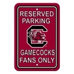 South Carolina Gamecocks Sign 12X18 Plastic Reserved Parking Style Co
