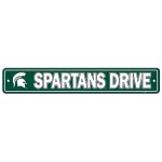 Michigan State Spartans Sign 4X24 Plastic Street Style Co