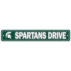 Michigan State Spartans Sign 4X24 Plastic Street Style Co