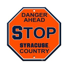 Syracuse Orange Sign 12X12 Plastic Stop Style Co