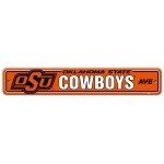 Oklahoma State Cowboys Sign 4X24 Plastic Street Style Co