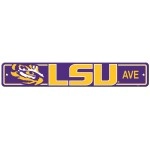 Lsu Tigers Sign 4X24 Plastic Street Style Special Order