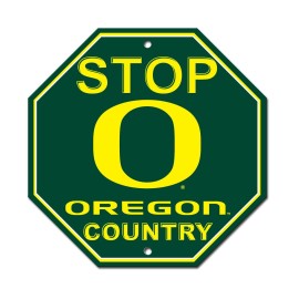 Oregon Ducks Sign 12X12 Plastic Stop Style O Design Co