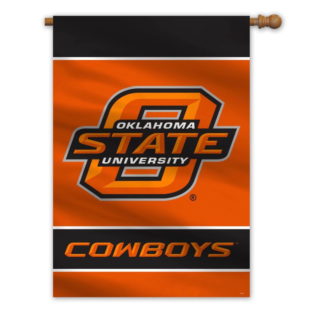 Oklahoma State Cowboys Banner 28X40 House Flag Style 2 Sided Co